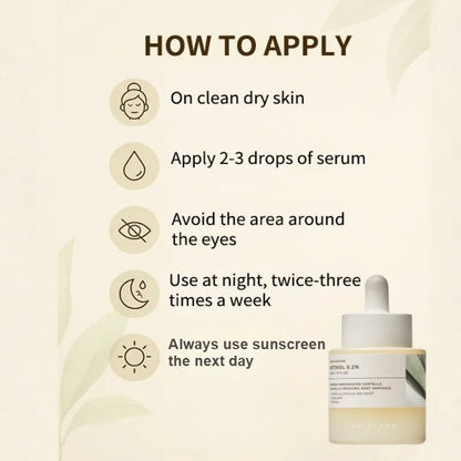 Korean Centella Retinol 0.2 Boosting Shot Ampoule,Air-fit Suncream Light,facial Anti-Aging Serum Original Skincare Products Set