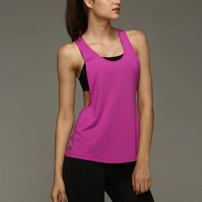 Women's Tank Tops Blouse Loose Sleeveless Shirt Gym Yoga Vest Training Running Vest Women Gym Tank Top 2025 New