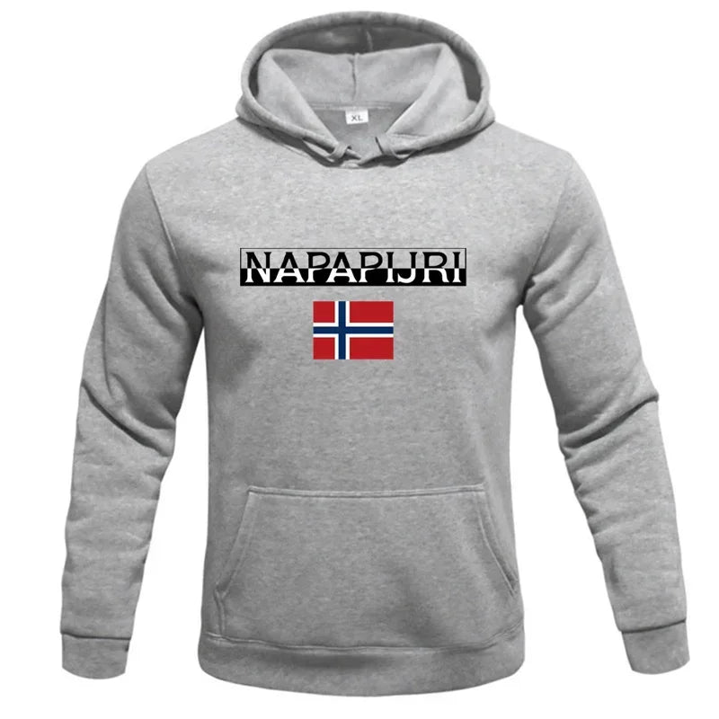 New Men's Fashion Brand Printed Hoodie Sportswear Multi functional Sports and Leisure Loose Hoodie Fashionable and Comfortable