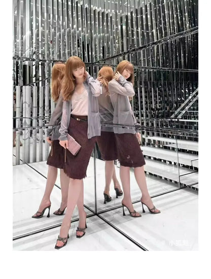 2025 NEW High Quality Luxury Heels Women's Sandals Designer Shoes Rhinestone Square Toe Open Toe Slides Женская Обувь