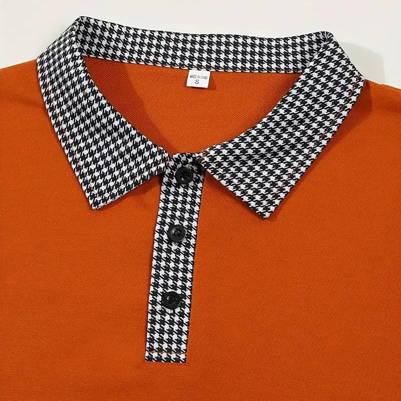 Spring and Autumn Men's Long Sleeve Polo Shirt Classic Business Office T-shirt Male Street Casual Fashion Solid Color Top