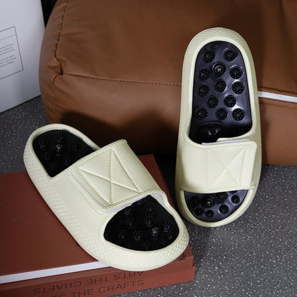 New Summer Men Massage Slippers Sides Indoor Outdoor Sandals Beach Casual Shoes Soft Sole Slides Men Flip-flops Men's Footwear