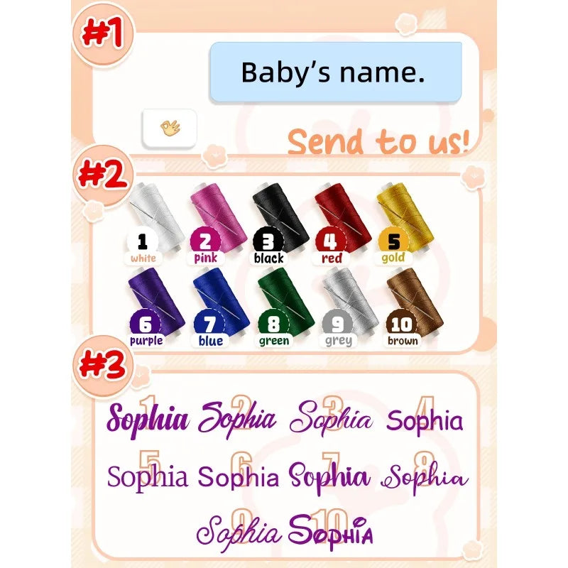 Personalized Embroidery Name Cute Rabbit Organic Cotton Soothing Towel Sleepping Doll for Baby Shower Birth Gift Autumn 2025