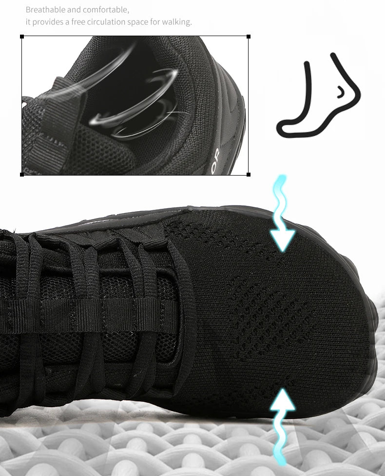 New Hiking Shoes, Plus Size, Couple Outdoor Sports Shoes, Wide Palm, Wide Last Shoes, Barefoot Casual Shoes, Indoor Yoga Fitness