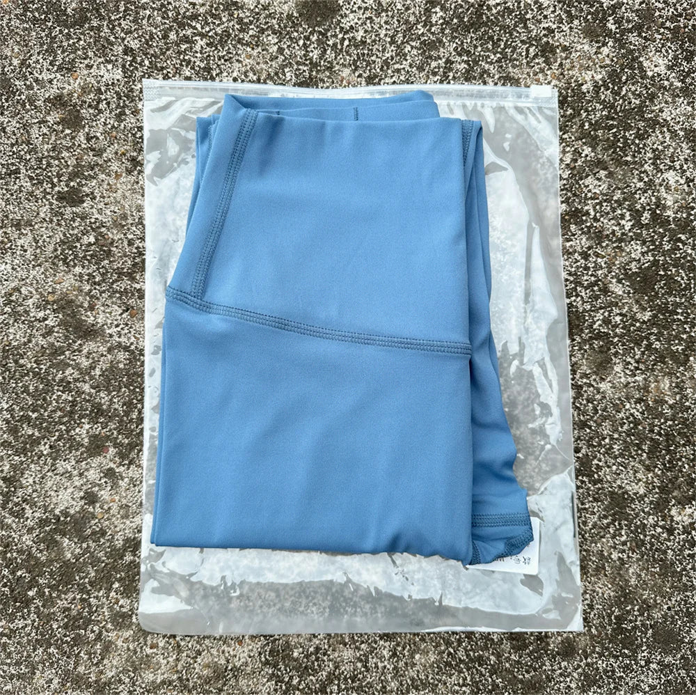 Solid Color Back Waist Pocket High Waist Yoga Legging Women Sport Cropped Pants Butter Athletic Gym Comprehensive Training Jog