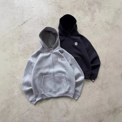 Y2k Retro Loose Straight Baggy Pants Men Tracksuit Pants Unisex Sweatpant Women Zip Embroidery Hip Hop Harajuku Casual Pant Goth