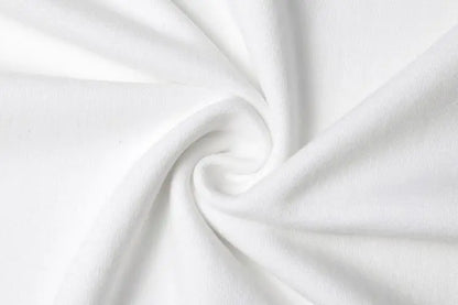 Heavyweight Impermeable 300g Carbon Matte Pure Cotton Thick Short Sleeved T-shirt Men and Women Pure White Simple Base Shirt