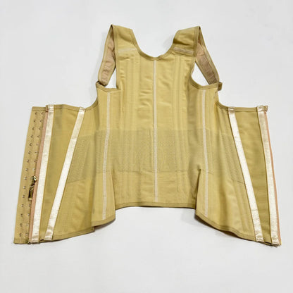 Body Shaper Shapewear Women Double Tummy Control Compression Waist Trainer Corset Adjustable Zipper and Hook-eyes Flat Belly