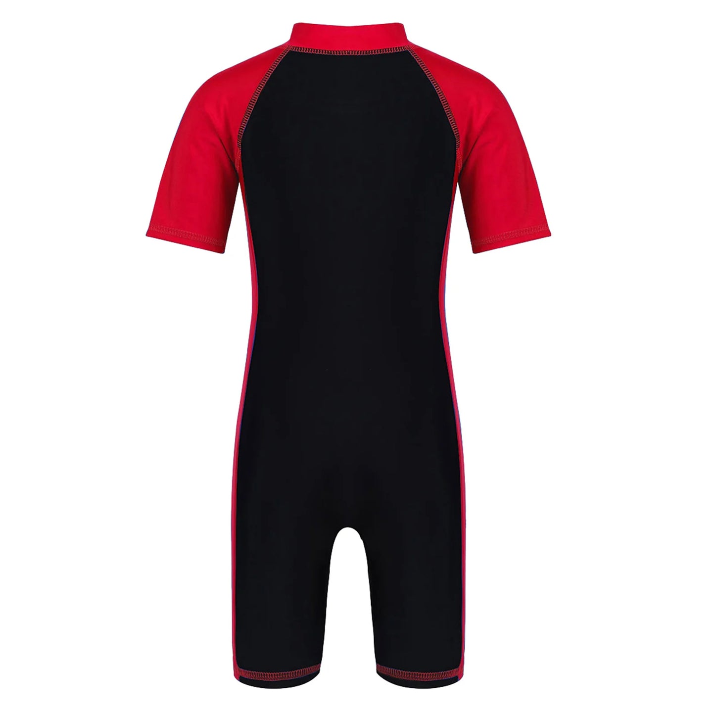 Wetsuits Kids Boys Girls Swimwear Swimsuits Short Sleeves Bodysuit Zippered Shorty Unitard Children's Bathing Suit Wetsuit