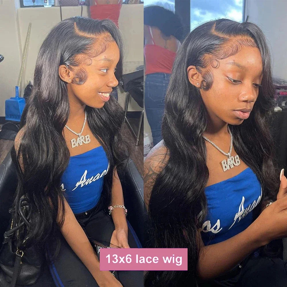 Body Wave 13x4 13x6 Hd Transparent Lace Front Wigs Human Hair Wig Brazilian  30 40 Inch Body Wave Lace Frontal Wig For Women