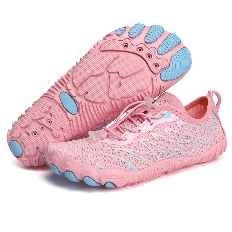Men Women Elastic Beach Barefoot Seaside Aqua Shoe Quick-Dry Breathable Surf Wading Shoe Non Slip Upstream Swimming Water Shoe