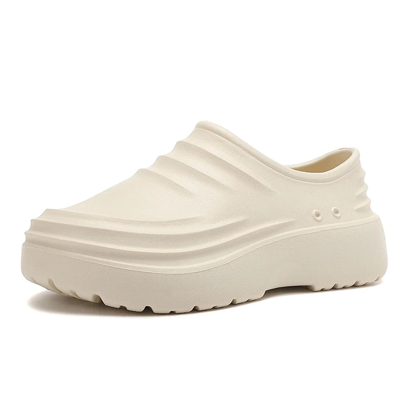 Work Shoes Waterproof, Oil-Proof, Non-Slip, Thick-Soled, Wear-Resistant, Special Soft-Soled Labor Protection Shoes for Kitchen C