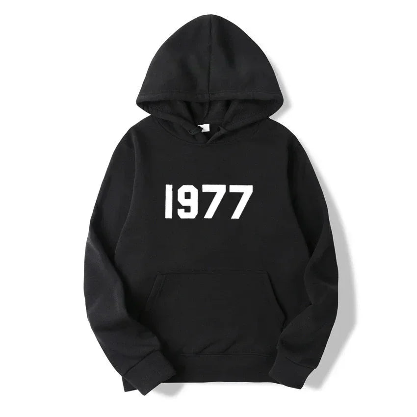 1977 New Fashion Men's and Women's Hoodies Hip Hop Street Brand High Quality Hot Selling Men's and Women's Sports Hoodies