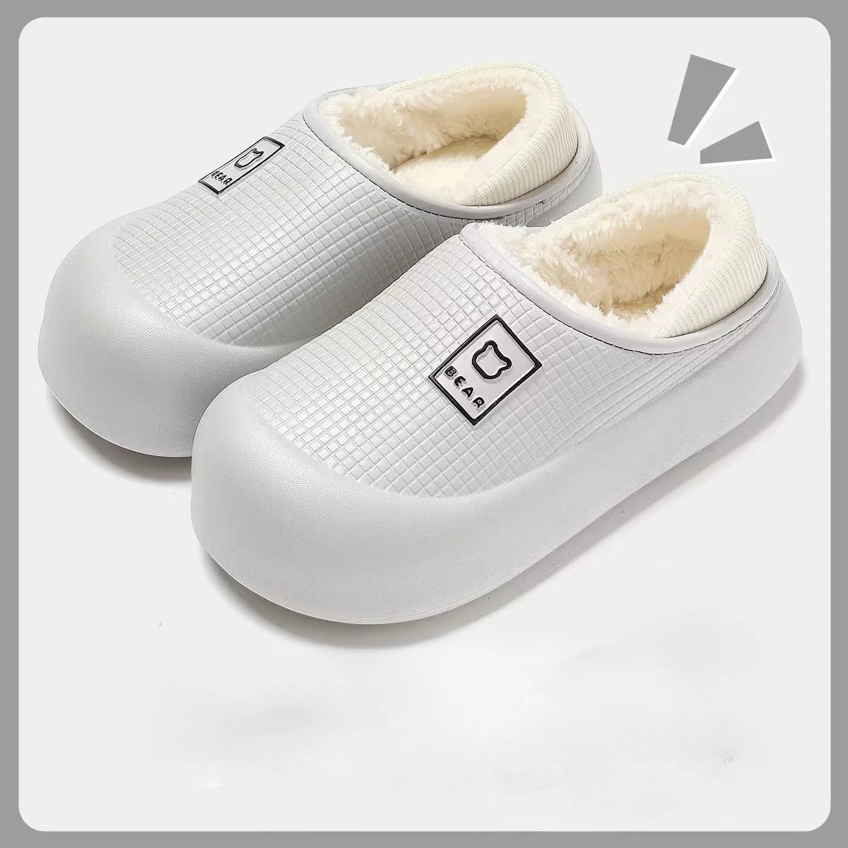 Women's Slippers Winter 2025 New Style Heeled Indoor Home Thick Sole Non-Slip Fleece Lined Warm Slippers for Women