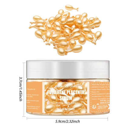 50 Capsules Fullerene Essence Capsule Collagen Capsule Facial Care Essence Anti-Wrinkle, Acne, Firming, Whitening, Hyaluronic Acid Essence Skin Care New Style
