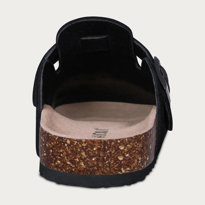 Crestar Fashion Clogs Slippers For Women Classic Suede Men Mules Cork Footbed Leather Potato Shoes With Arch Support Beach Slide