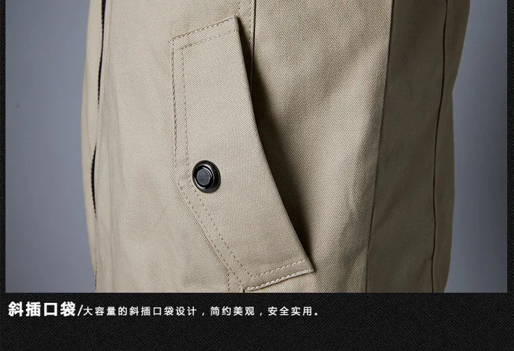 2025 New Spring Autumn Brand Fashion Men's Jacket Casual Jacket Outdoor Sports Jacket Spring and Autumn Military Motorcycle Coat