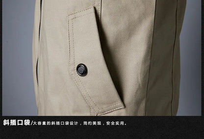 2025 New Spring Autumn Brand Fashion Men's Jacket Casual Jacket Outdoor Sports Jacket Spring and Autumn Military Motorcycle Coat