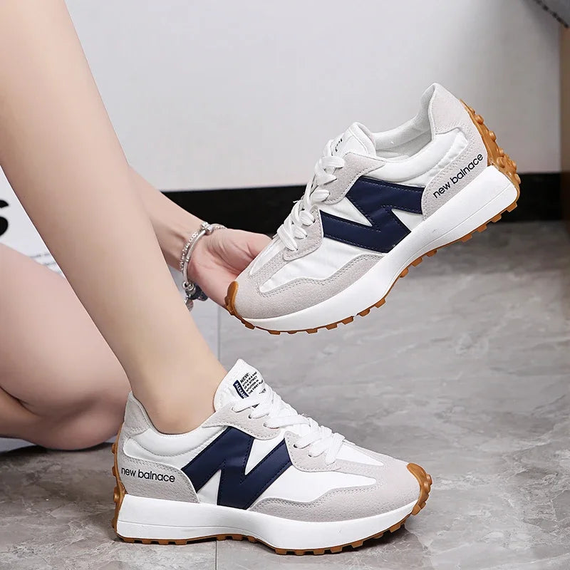 Women Casual Shoes Fashion Breathable Walking Flat Shoes Sneakers Women 2025 & 2026 Gym Vulcanized Shoes White Female Footwear