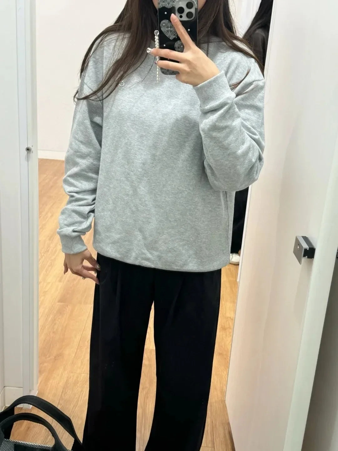 Black Red Classic Letter Loose Casual Pullovers O-Neck Solid Women's Sports Sweatshirts Fashion Long Sleeve Hoodies for Women