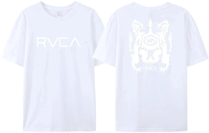 100% Cotton RVCA T Shirt Men Women THE BALANCE OF OPPOSITES Tee Tshirt Oversized Short Sleeve Design Brand T-shirt Top Clothes
