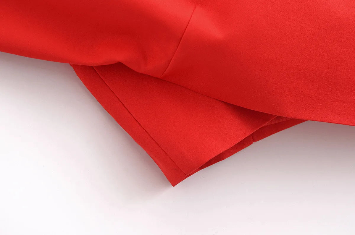 Fashion Asymmetrical Heart Shaped Crop Tops Woman New Women Vintage Sexy Sleeveless Off Shoulder Red Short Tops for Female Tops