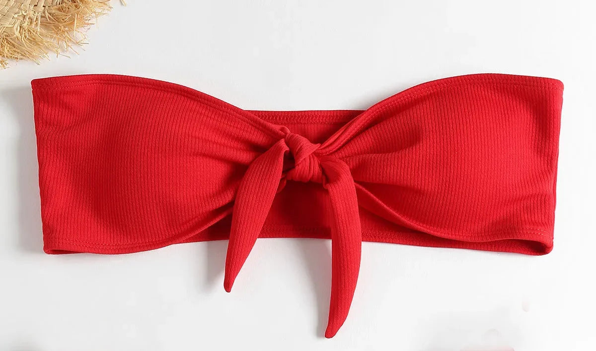 Bikini Bottoms Women's 2026 New Swimsuit Low Waisted Bottom Solid Brown Swimwear Thong Beachwear Brazilian Bathing Suit Summer