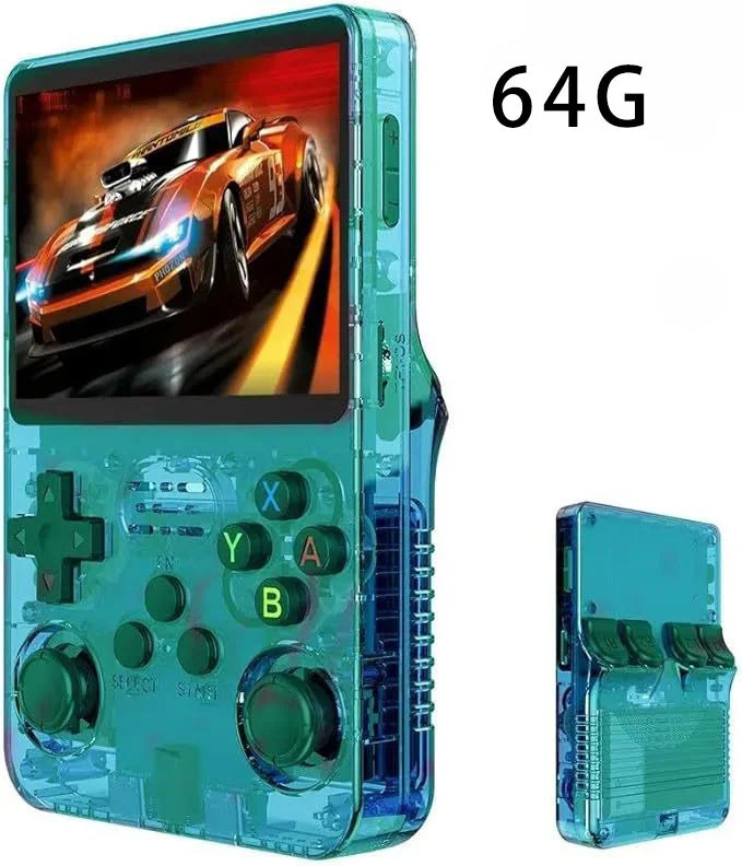 R36S Classic Retro Game Console with ARKOS System Video Games Single Card Portable Hand-held Gaming Console Kids Gift 3.5 Inch