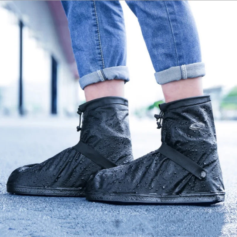 Waterproof Rain Boot Covers Reusable Non-Slip Cycling Hiking Shoe Protectors Rain Snow Wet Sand Overshoes Pants Protectors