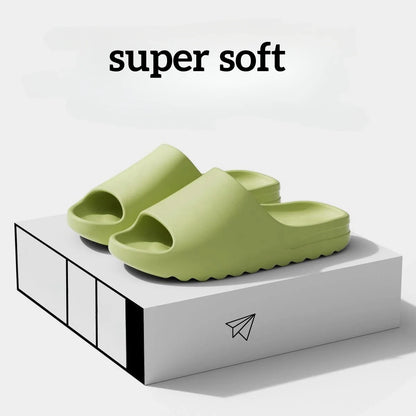 Brand High Quality Super Soft EVA Sole Summer Slippers for Men Bathroom Slippers Home Slides Couple Beach Sandals Male Slipper