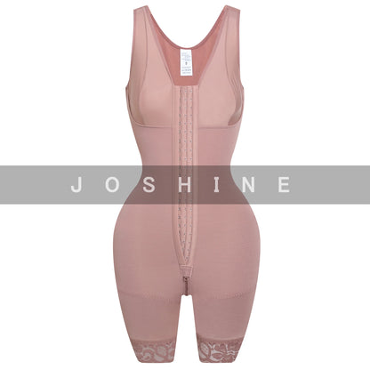 Full Body Shaper High Compression Shapewear Girdle With Brooches Bust For Postpartum Slimming Sheath Belly Fajas Colombianas