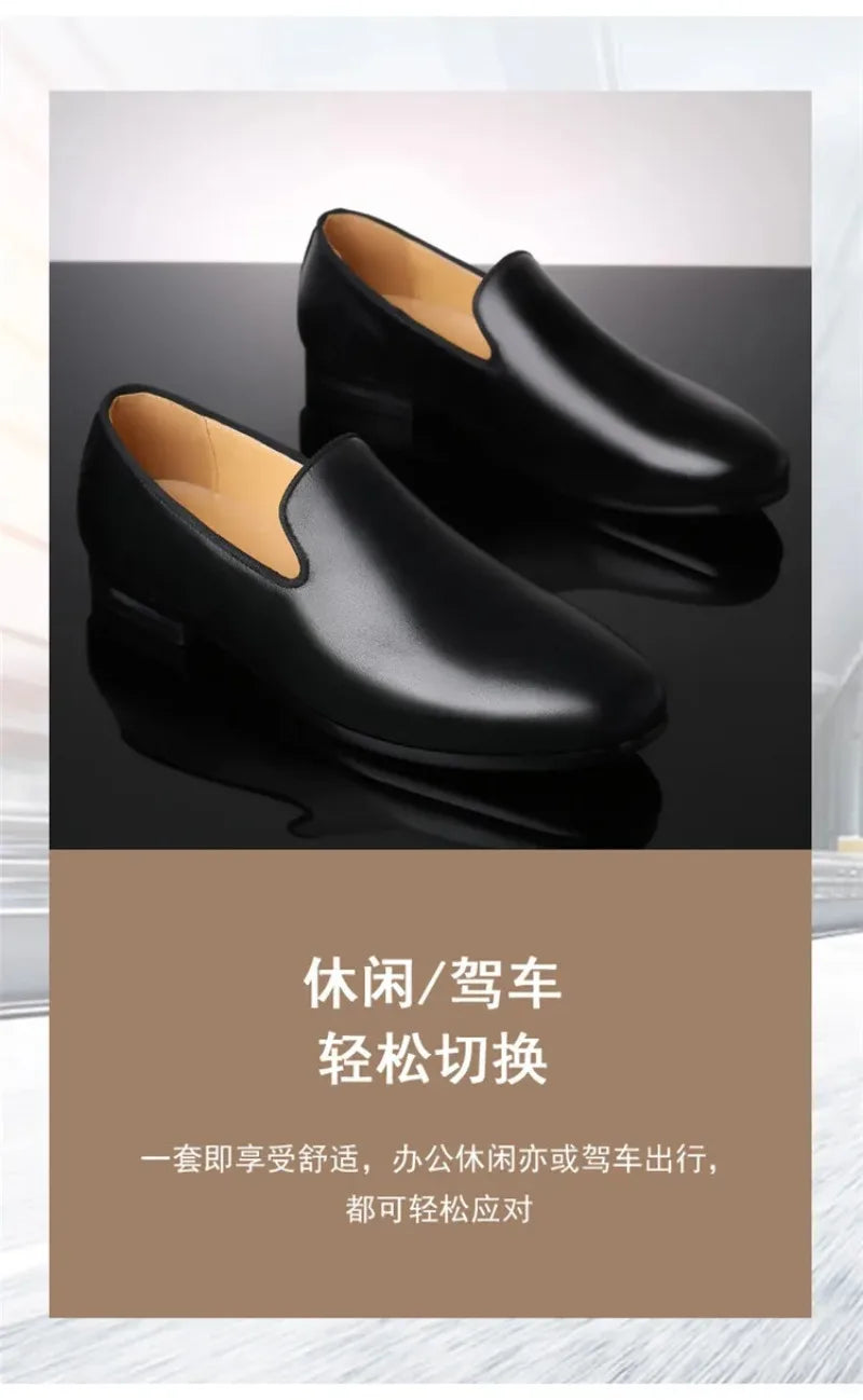 Men's Shoes Luxury Comfortable Dress Shoes Party Wedding Driving Shoes for Men Moccasins Genuine Leather Sneakers Casual Loafers