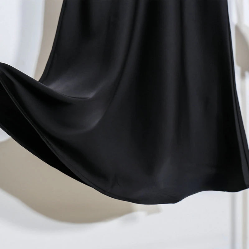 Acetic Satin Fishtail Skirt Woman Korean Fashion Elastic High Waist Skirts for Women Spring/summer 2026 New Slim Long Dresses