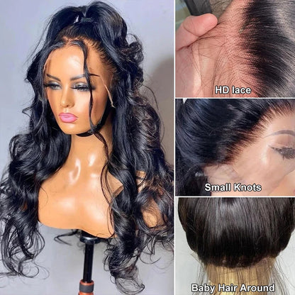 360 Full Lace Wig Transparent Body Wave Lace Frontal Wigs Human Hair Pre Plucked Brazilian Remy Hair Lace Front Wig For Women