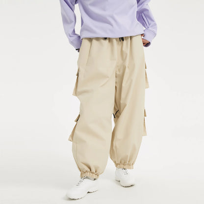 Oversize Winter Ski Pants 3L Snowboard Pant Thicken Thermal Waterproof Breathable Outdoor Sports Warm Women's Men's Ski Trousers