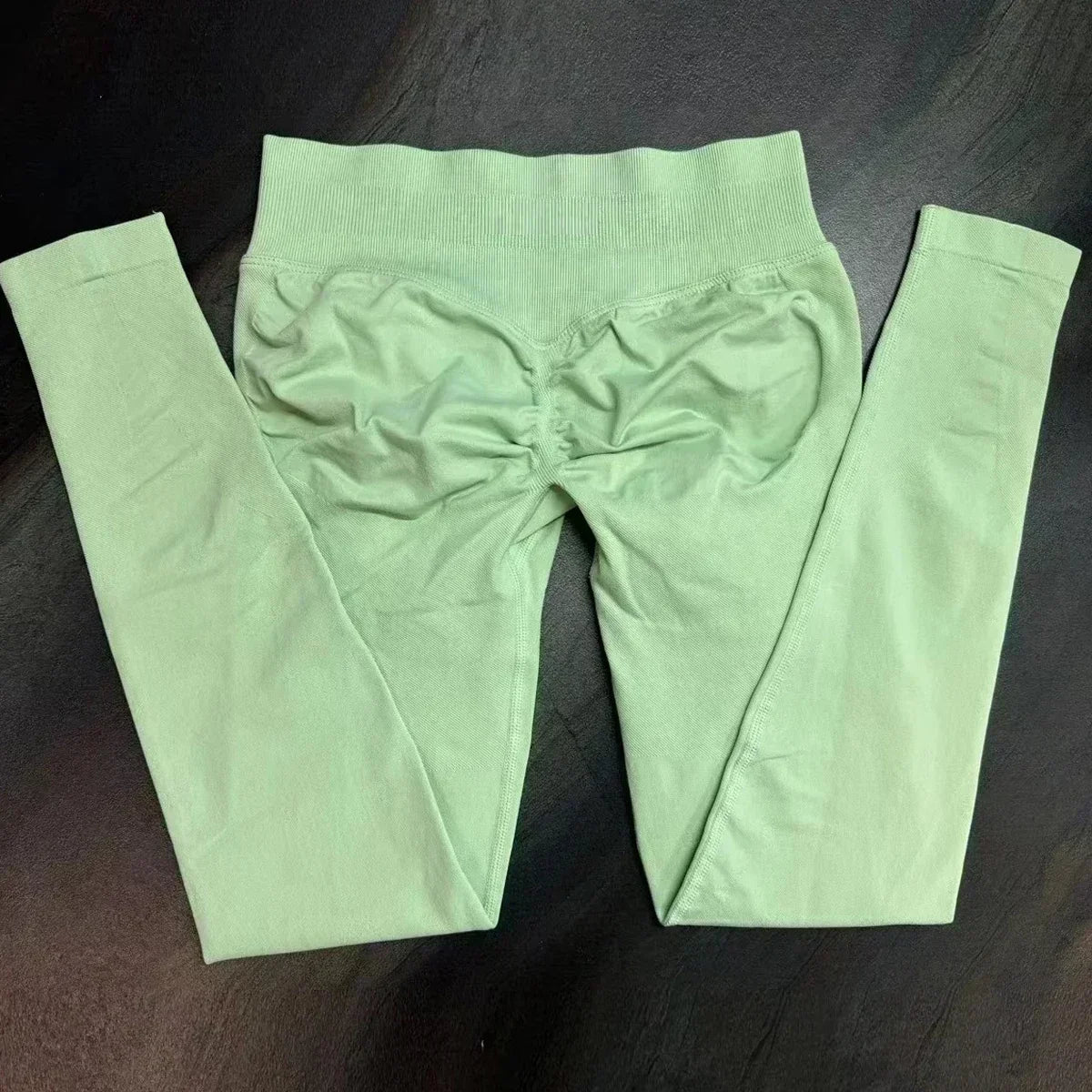 No Logo Scrunch Bum Gym Legging for Women Low Waistband Seamless Yoga Legging Workout Yoga Pants Push Up Sports Tights