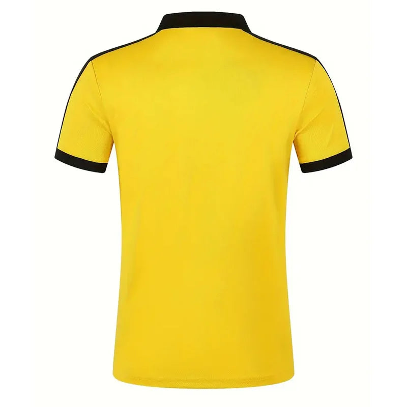 Summer men's short sleeved polo shirt business office lapel shirt Men's sports and casual top European and American plus size