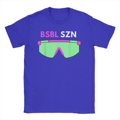 BSBL SZN Baseball Season Boys Girls Youth T Shirts Men Women Pure Cotton T-Shirt O Neck  Tee Shirt Short Sleeve Clothes Printed