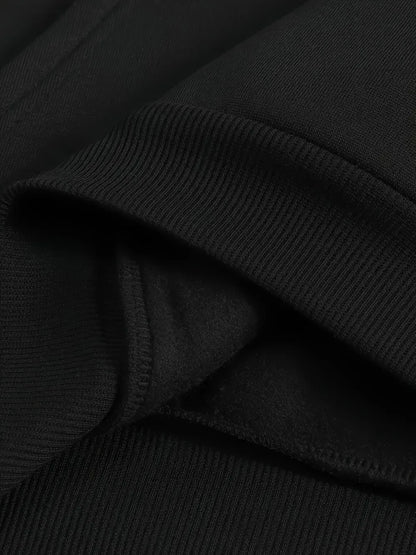 Fashionable men's autumn Gothic letter print comfortable soft hooded sweatshirt suitable for outdoor street wear