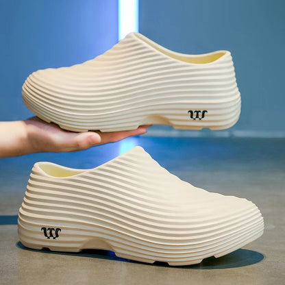 Waterproof Anti-skid Oil Proof Chef Kitchen Shoes Soft Working Footwear Without Steel Cap Clogs Garden Beach Shoes Summer