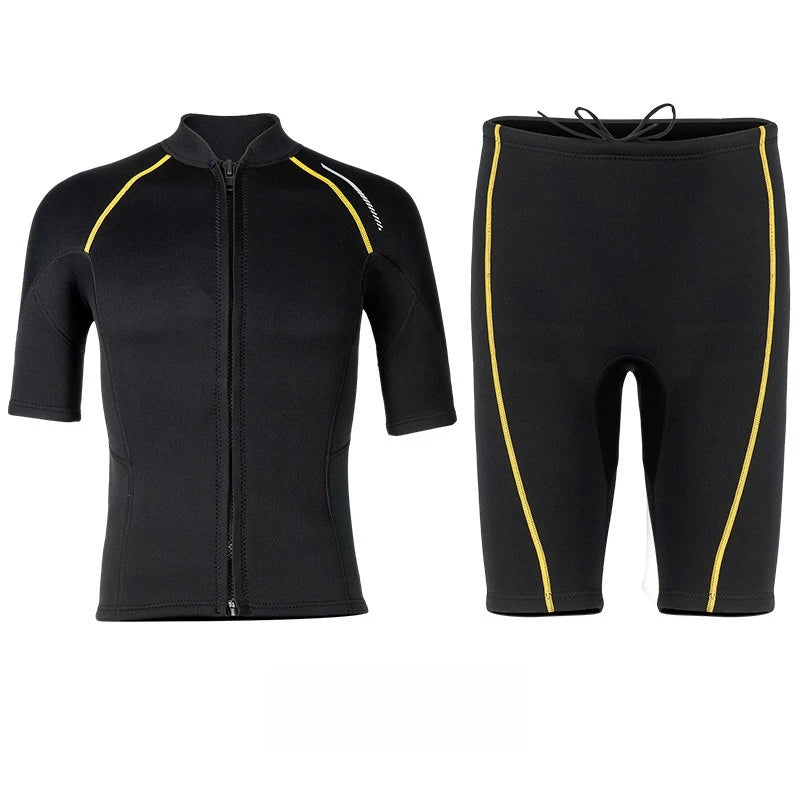 Wetsuit for Men Women Jacket Pants1.5mm Neopreno Diving Suit Short Sleeve Swimwear Snorkeling Surfing Swimsuits Kitesurf