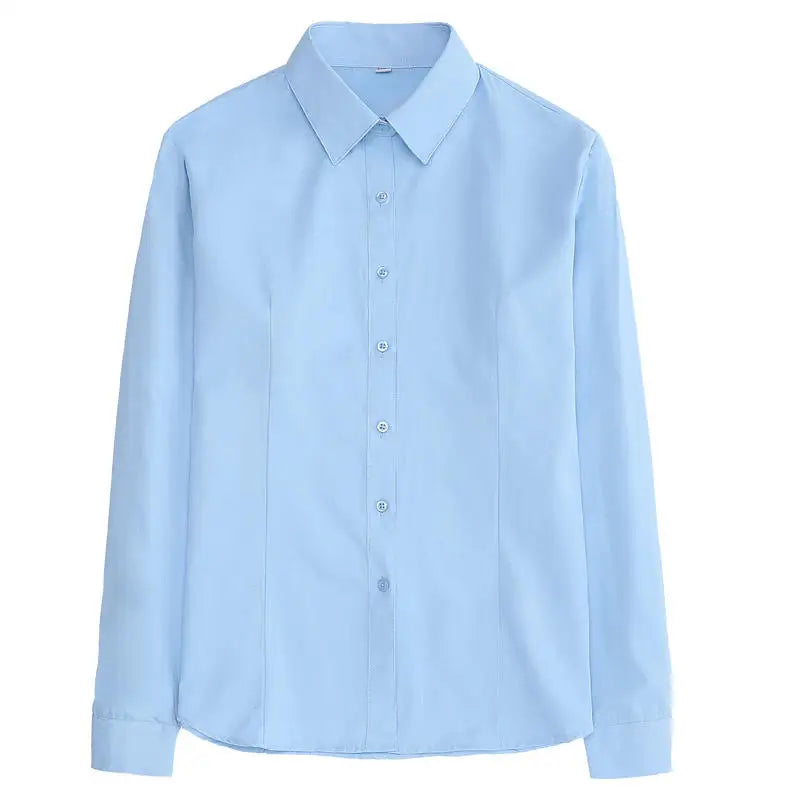 Plus Size Blouse White Shirt Women 2025 Spring Fashion Plus Size Women Clothing Solid Basic OL Womens Tops 4xl 5xl 6xl Blouses