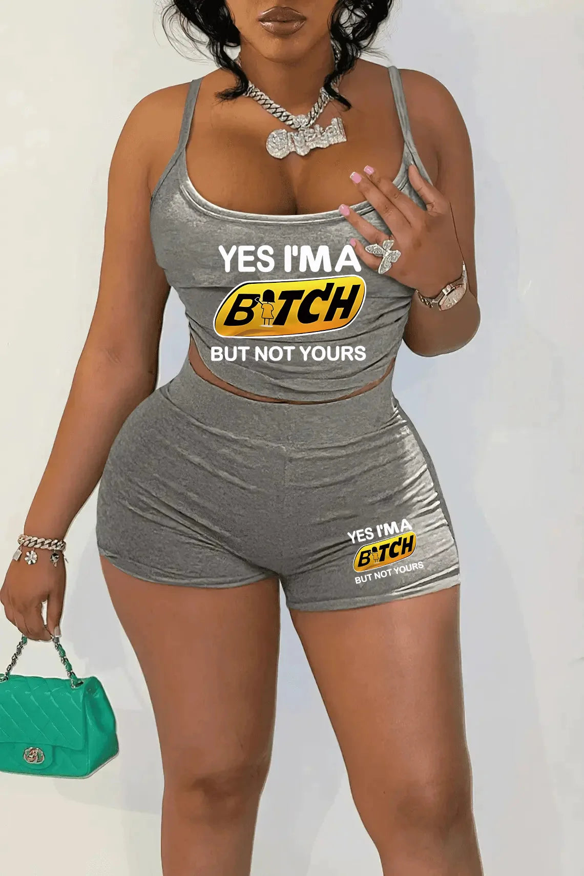 Sexy Spaghetti Strap Crop Tops And Short 2 Piece Sets Woman Outfit 2026 Summer Sexy Sport Casual Two Piece Set Women Short Sets