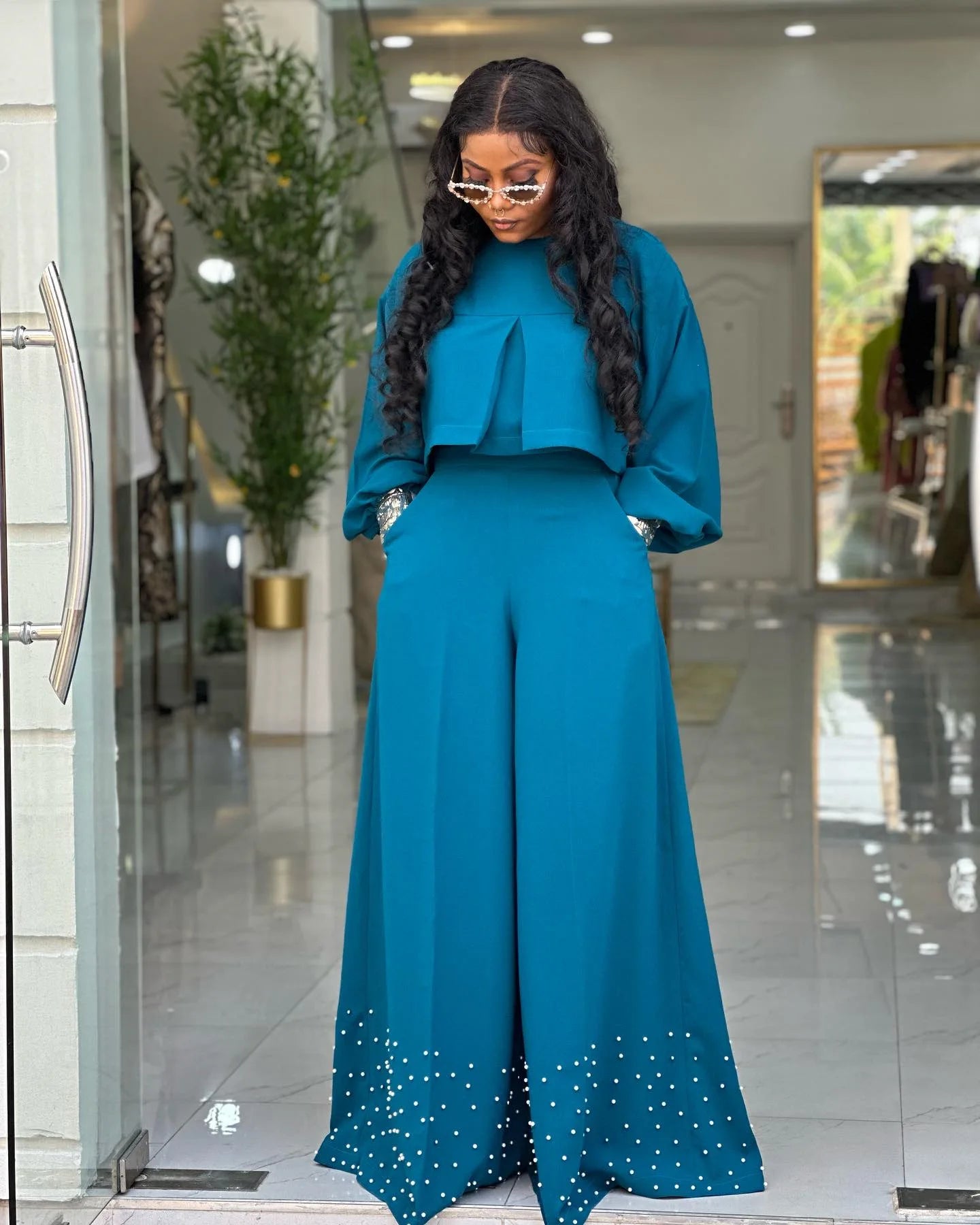 2 Piece Women Sets 2025 New Arrival Spring Summer Matching Sets Solid Color Two Pieces Sets Top And Pants Suits Outfits Clothing