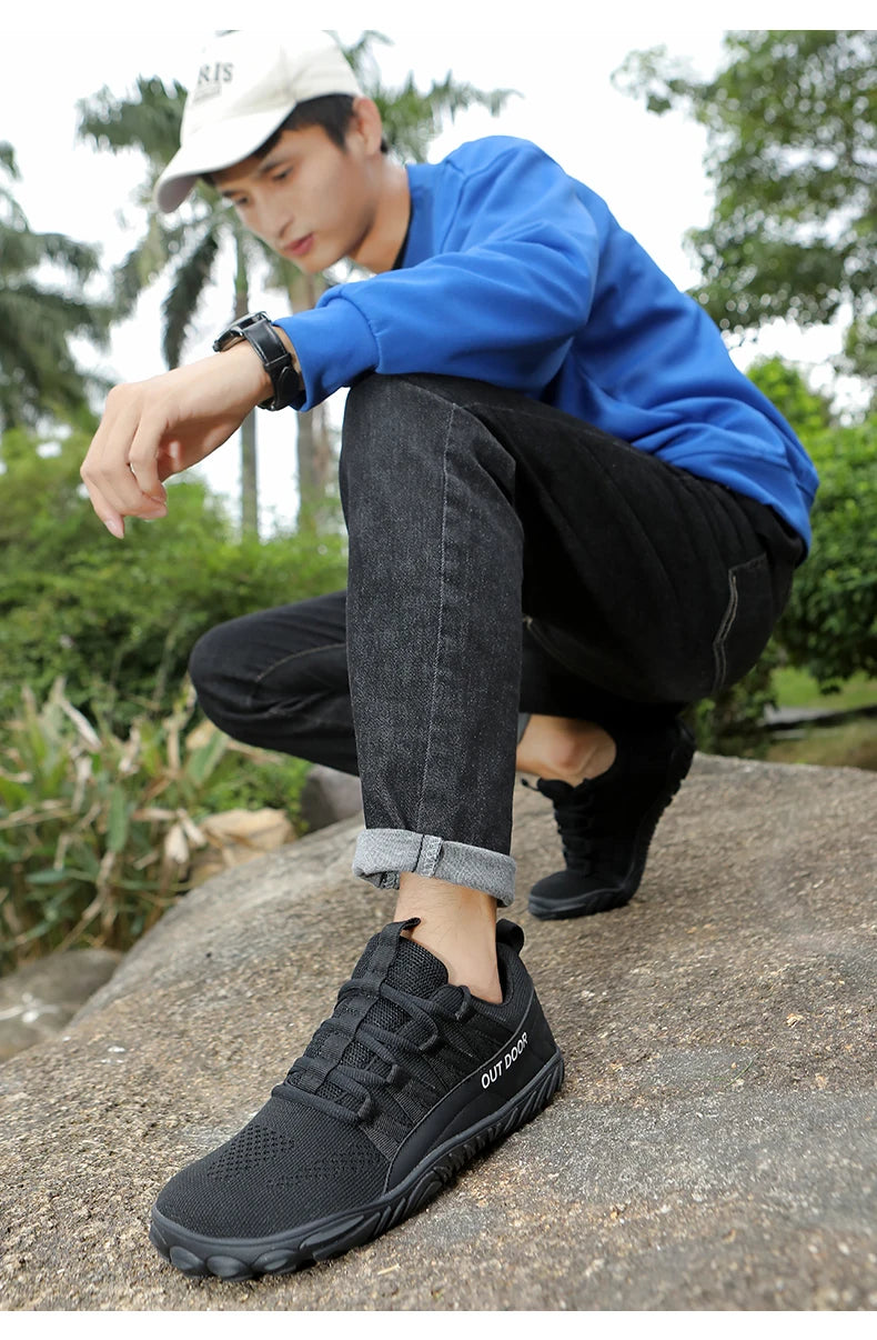 New Hiking Shoes, Plus Size, Couple Outdoor Sports Shoes, Wide Palm, Wide Last Shoes, Barefoot Casual Shoes, Indoor Yoga Fitness