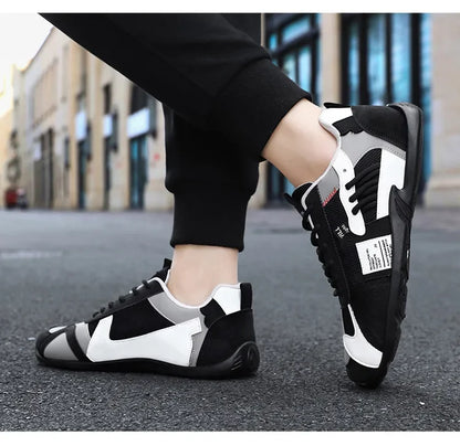 Low-Top Men's Casual Shoes Breathable Retro Sporty Style Summer New Fashion Trendy Bean Board Shoes Comfortable Rubber Sole