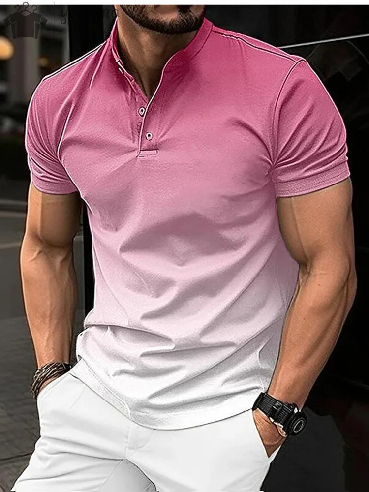 Summer New Men's Casual Sports Short Sleeved Polo Shirt Fashionable And Comfortable T-Shirt Men Breathable Polo Shirt Men's Tees