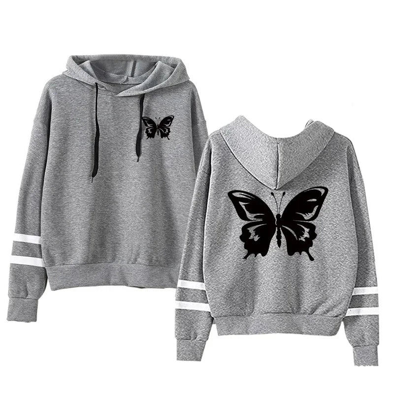 Women Tracksuit Casual Daily Hoodies Quality Single Piece Stripe Sweatshirt and Sweatpants Comfort Outdoor Jogging Autumn Winter