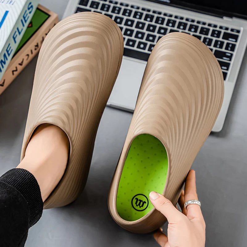 Waterproof Anti-skid Oil Proof Chef Kitchen Shoes Soft Working Footwear Without Steel Cap Clogs Garden Beach Shoes Summer