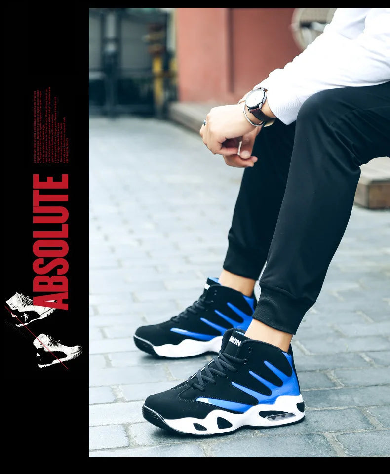 High Top Men Sneakers Fashion Breathable Running Shoes for Men Versatile Basketball Shoes Designer Men Sport Shoes Tenis Hombres